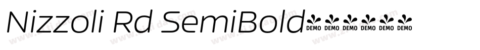 Nizzoli Rd SemiBold字体转换